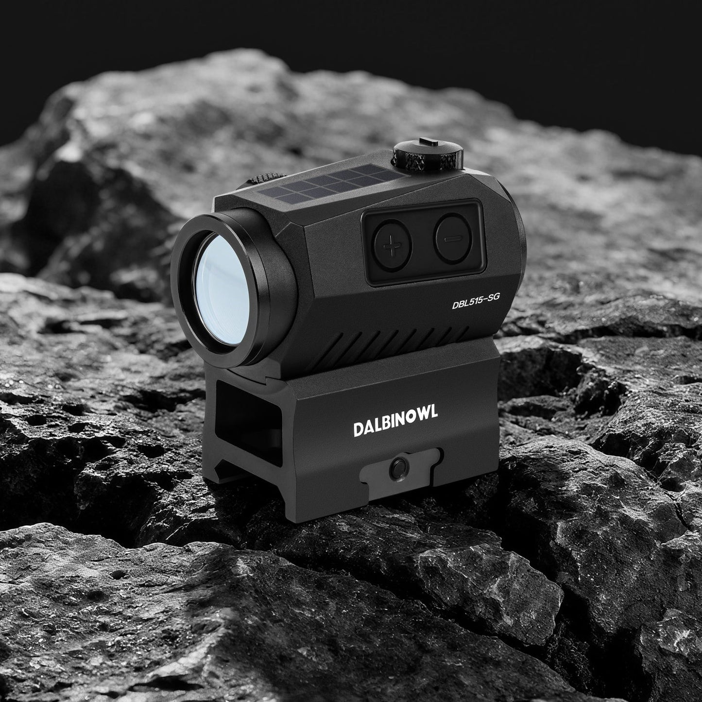 Dalbinowl DBL515 - SG Solar Green Dot Sight - Shake Awake - with Dual Power Supply System - 3 MOA Rugged Waterproof Shockproof Reflex Sights for Picatinny Rails - Dalbinowl Optic