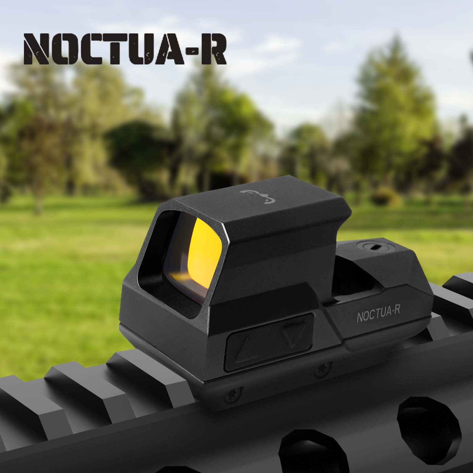 DALBINOWL NOCTUA - R Rifle Red Dot Sight 3 MOA Shake Awake Open Reflex Sight 1x30mm Large Window Rifle Scope for Long Guns - Dalbinowl Optic