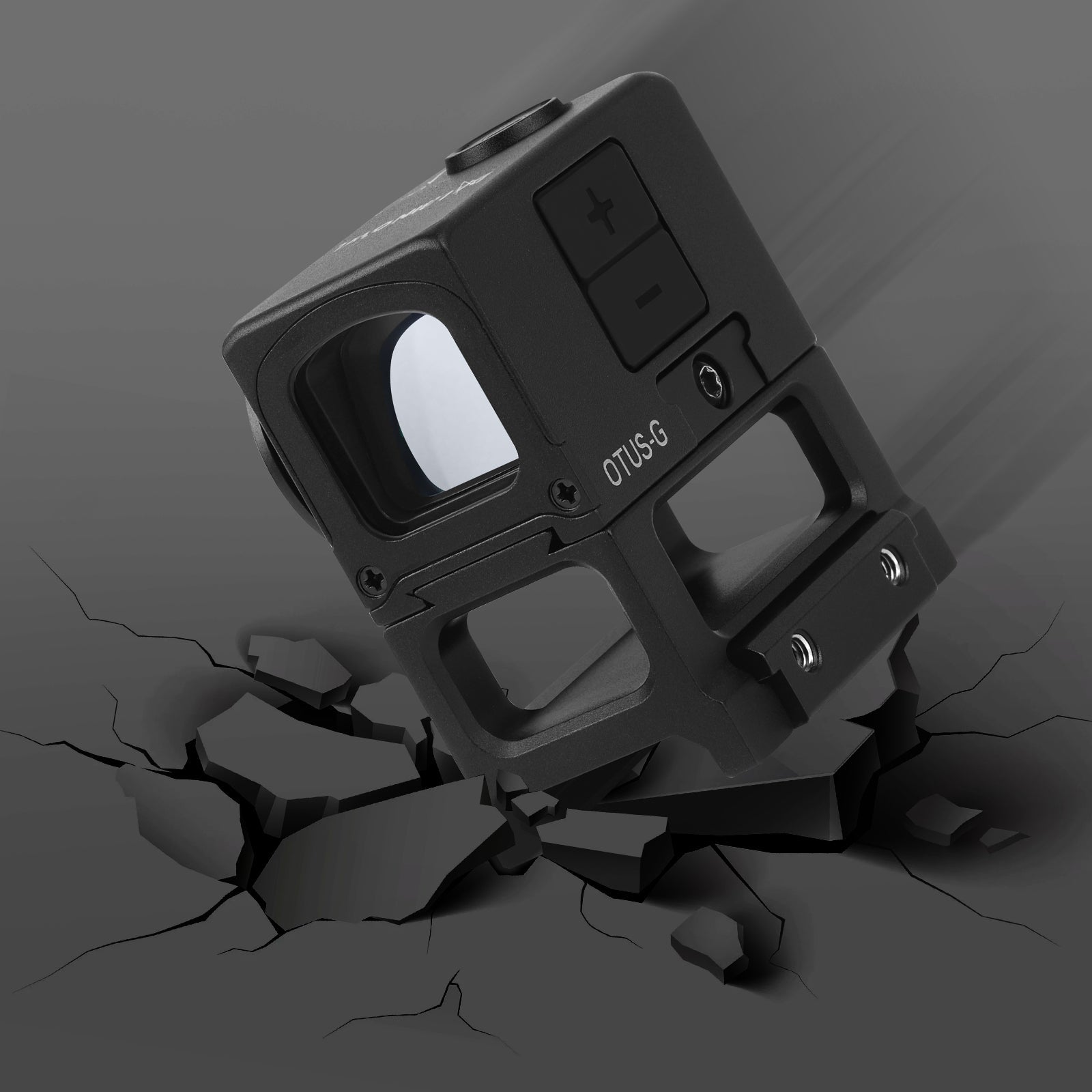 Dalbinowl OTUS - G Enclosed Green Dot Sights for ACRO Footprint - Motion Awake - 3 MOA Closed Emitter Reflex Sight - with Adapter Plates for RMR Footprint & Glock MOS & Picatinny Rails - Dalbinowl Optic