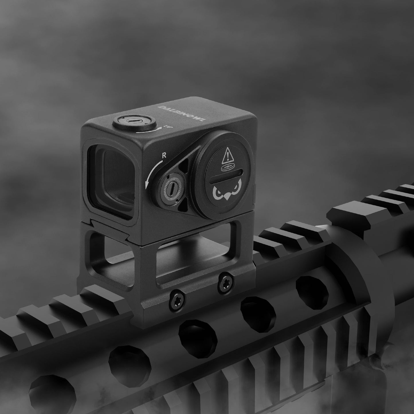 Dalbinowl OTUS - G Enclosed Green Dot Sights for ACRO Footprint - Motion Awake - 3 MOA Closed Emitter Reflex Sight - with Adapter Plates for RMR Footprint & Glock MOS & Picatinny Rails - Dalbinowl Optic