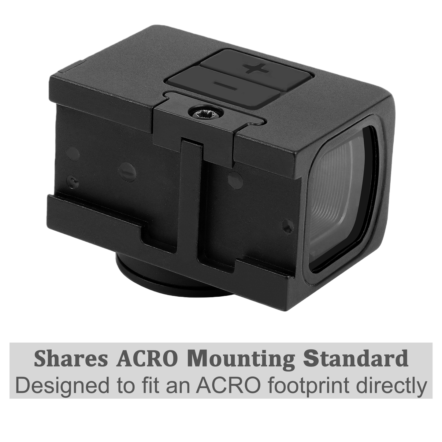 DALBINOWL OTUS - R Enclosed Red Dot Sights for ACRO Footprint - Motion Awake - 3 MOA Closed Emitter Reflex Sight - with Adapter Plates for RMR Footprint & Glock MOS & Picatinny Rails - Dalbinowl Optic