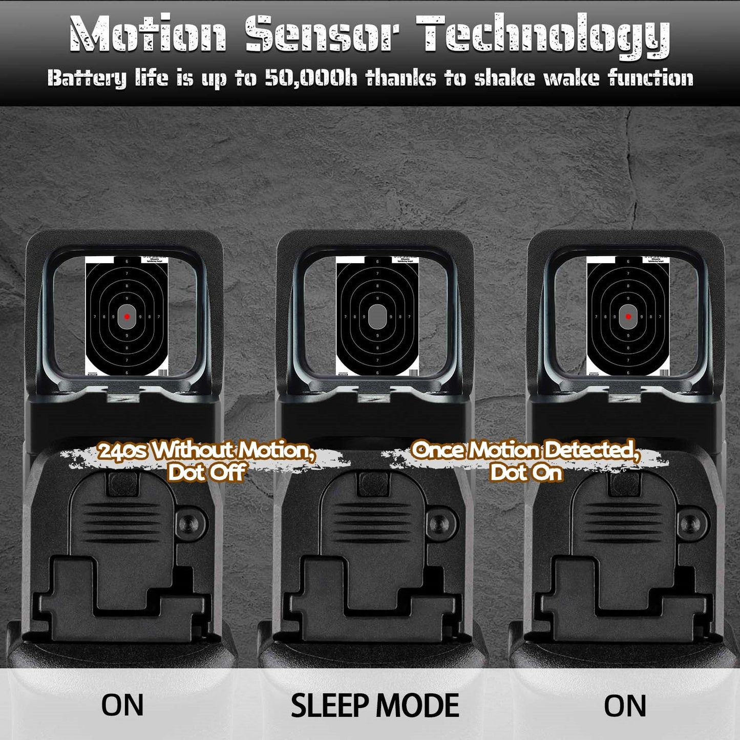 Dalbinowl TYTO - R 2.5 MOA Red Dot Sight for RMR Footprint Pistols Shake Awake Open Reflex Sight - Dalbinowl Optic