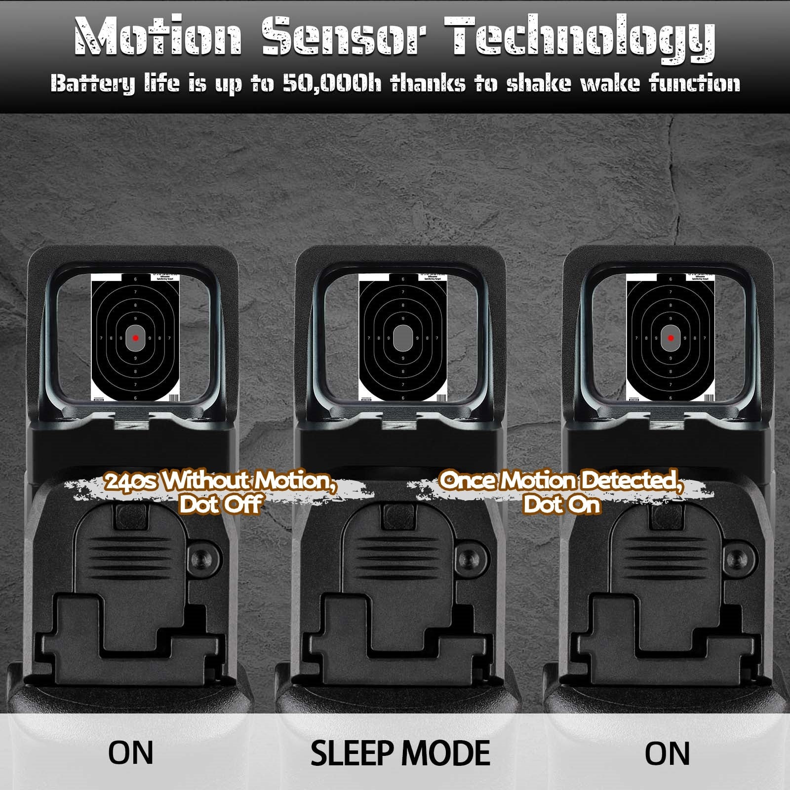 Dalbinowl TYTO - R 2.5 MOA Red Dot Sight for RMR Footprint Pistols Shake Awake Open Reflex Sight - Dalbinowl Optic